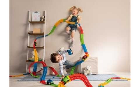 Повний комплект гнучкого треку Smoby Flextreme+ще 1 машинка+петлі+дет.