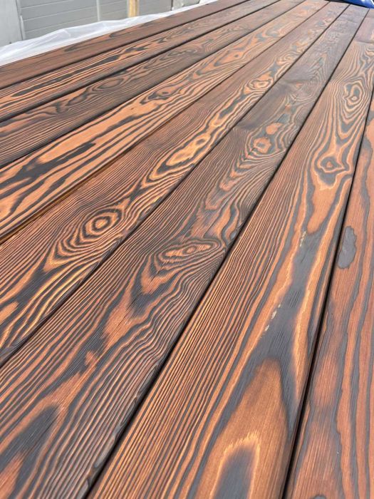 DESKA OPALANA 20x124 Sosna UYS Szczotkowana Cynamon