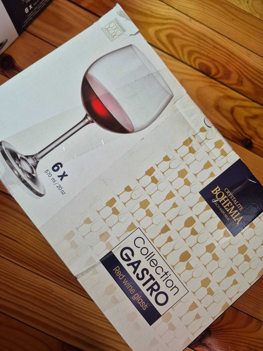 Великі келихи для вина Bohemia GASTRO 5шт. по 570мл.