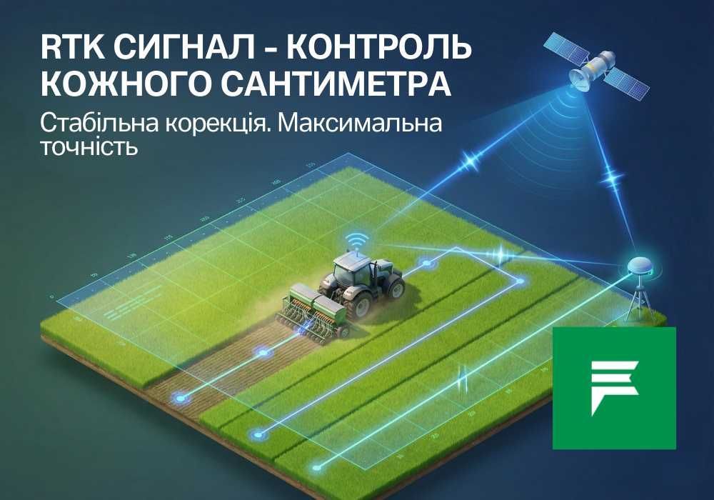 Підписка на RTK сигнал поправки 2см: налаштування модема агронавігації, подключение РТК сети автопилота курсоуказателя трактора сервіс