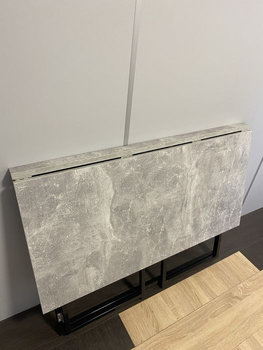 Стіл трансформер, розкладний, компютерний, графітовий 100 см