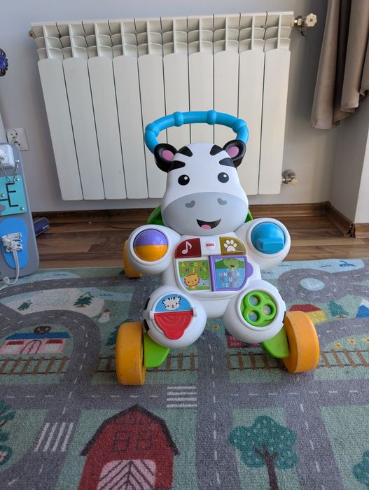 Chodzik zebra pchacz do chodzenia pchania