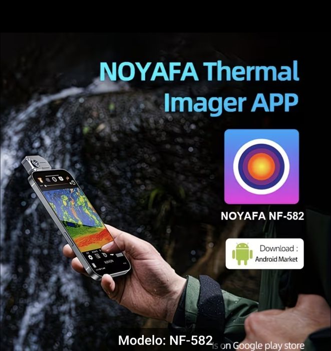 Camara termica ou  termografica Noyafa n-582, com ligacao USB-C para smartphone