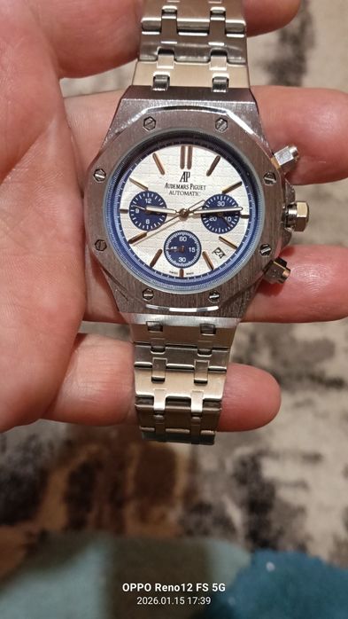 Zegarek srebrny męski