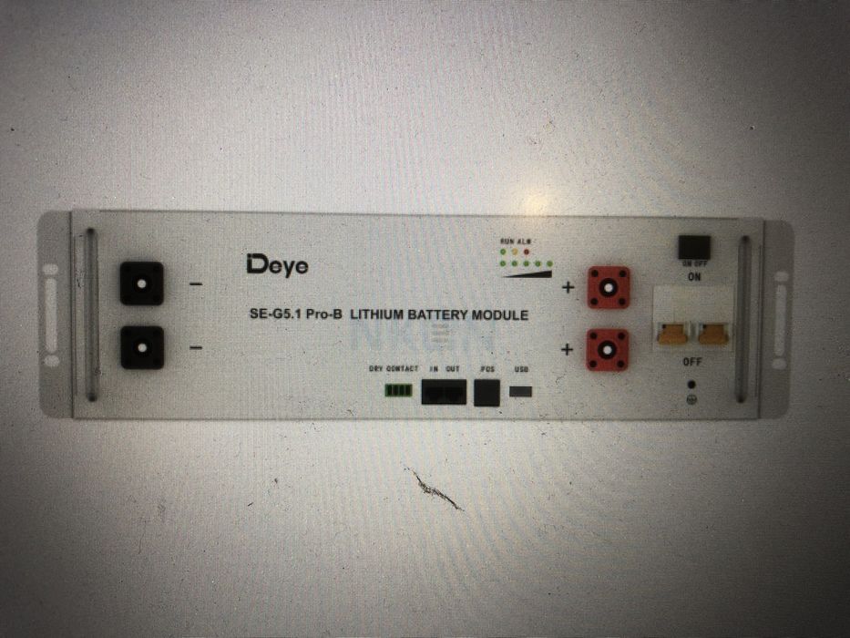 В наявності Deye SE-G5.1 Pro-C 51.2V 5.12kWh акумуляторна батарея