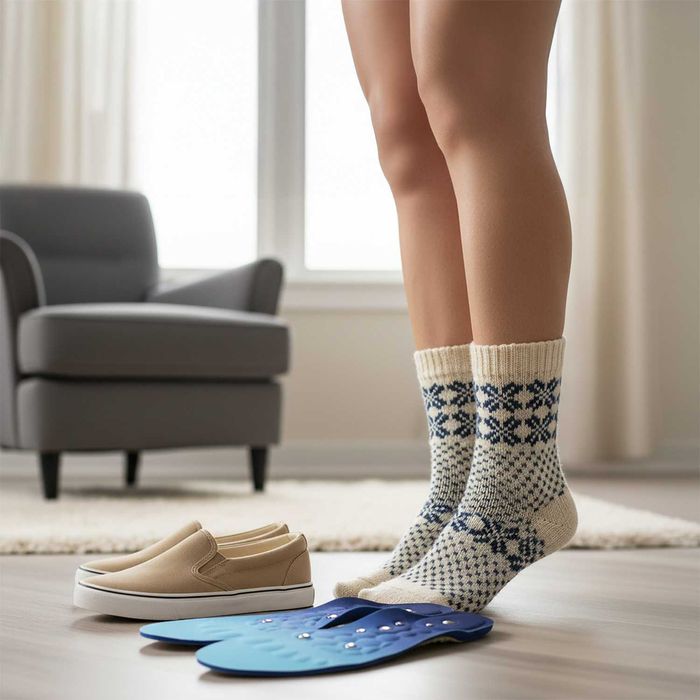 Wkładki Żelowe Magnetyczne Akupresurowe do Butów na Ból Stóp 38-40