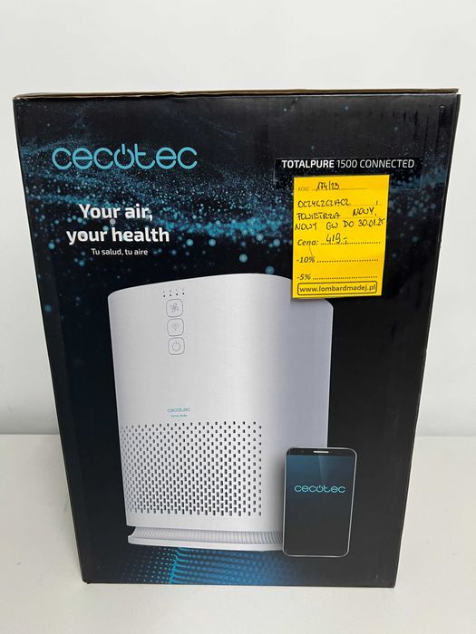 Oczyszczacz Powietrza Cecotec TotalPure 1500 * NOWY * GWARANCJA
