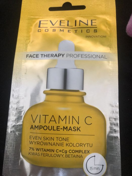 Zestaw maseczka serum wit C depilatory i puszki