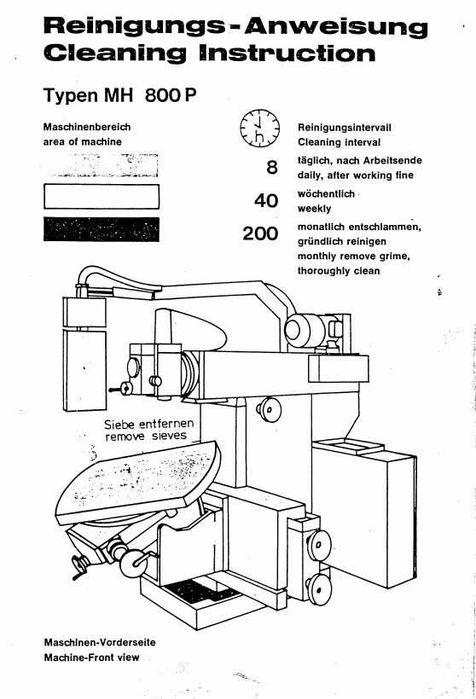 Frezarka MAHO 800 P DTR