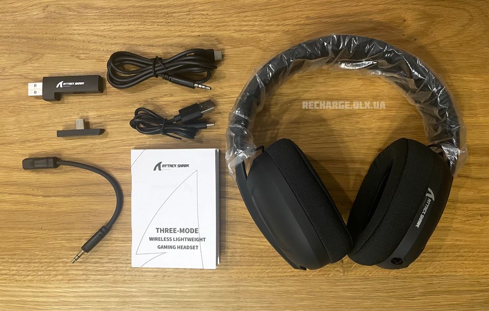 НОВІ Attack Shark L80 Wireless | ІГРОВІ БЕЗДРОТОВІ Навушники