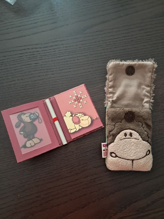 Lote de bolsa e bloco notas Nici