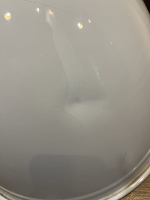 Nowoczesna lampa wisząca loft / industrial — biała, metalowa