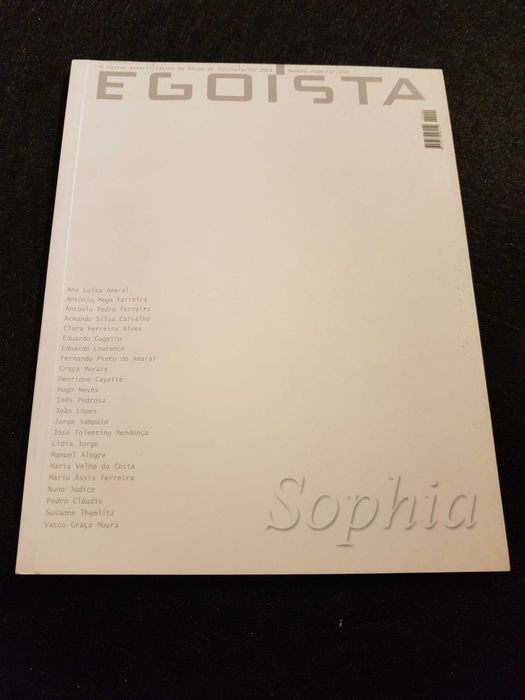 Revista EGOÍSTA Homenagem a Sophia de Mello Breyner