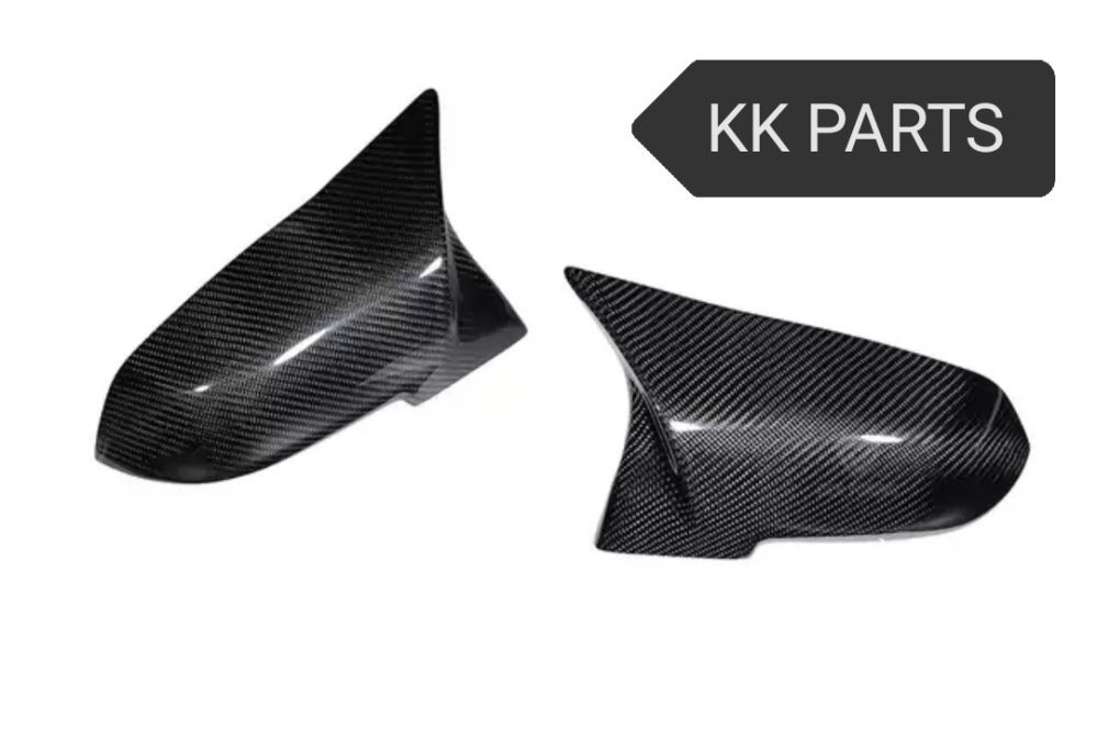 CAPAS DE ESPELHOS BMW SÉRIE F LOOK M2 M3 M4 MPERFORMANCE PRETO/CARBONO