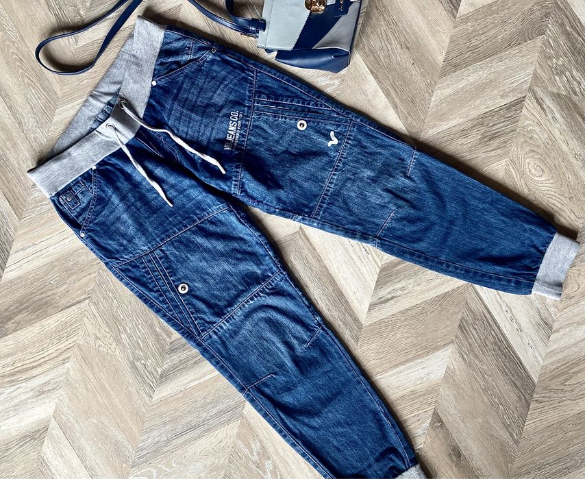 Синие джинсы женские карго VOL JEANS  Джинсики. Брюки. Штаны.