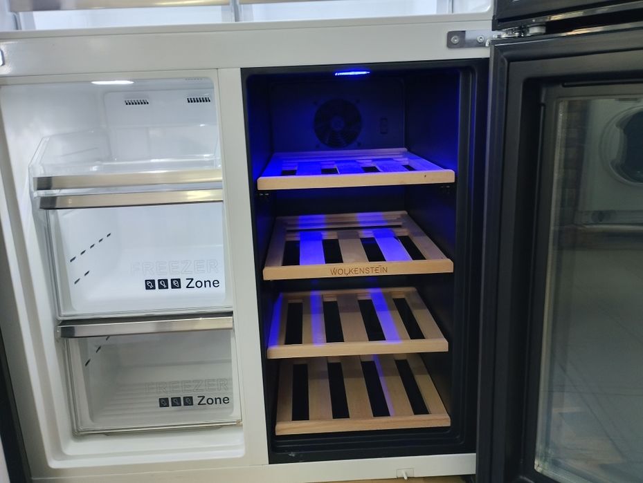 Frigorífico Americano com Dega de vinho led