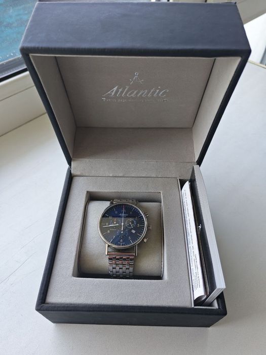 Швейцарские часы Atlantic Seabase Chronograph 60457.41.55
