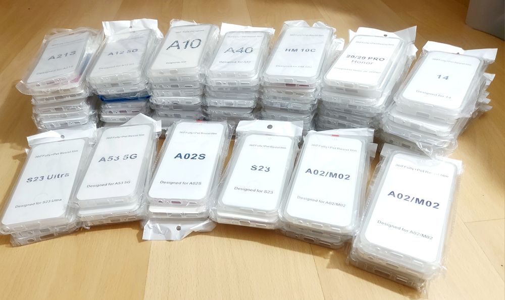 Capas 360 totalmente transparentes para telemóveis