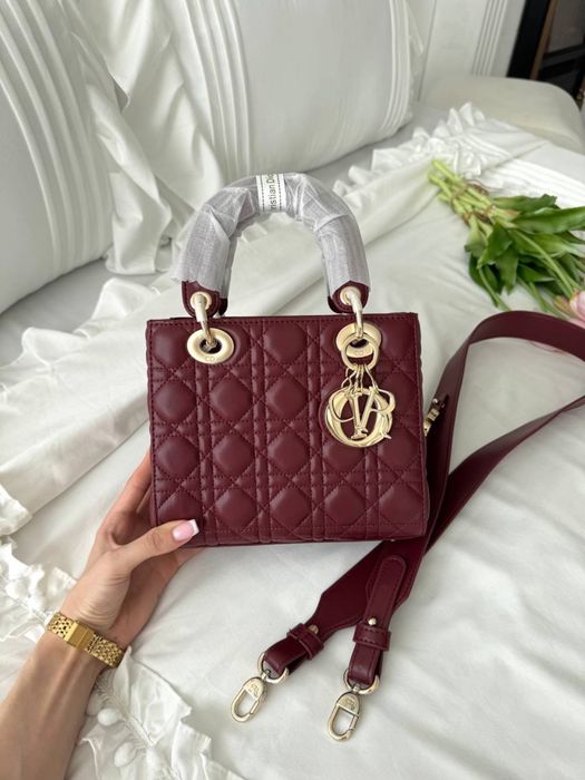 Torebka Dior lady burgundy