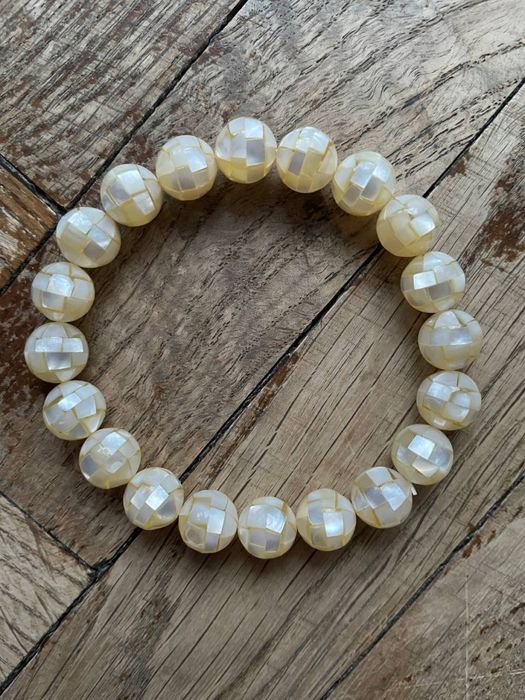 Браслет натуральний перламутр буси намисто кольє