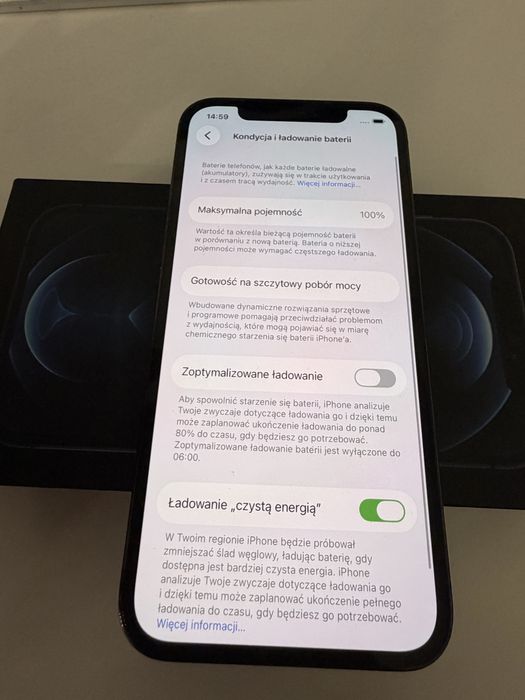iPhone 12 Pro 256gb Blue Idealny Bateria 100%