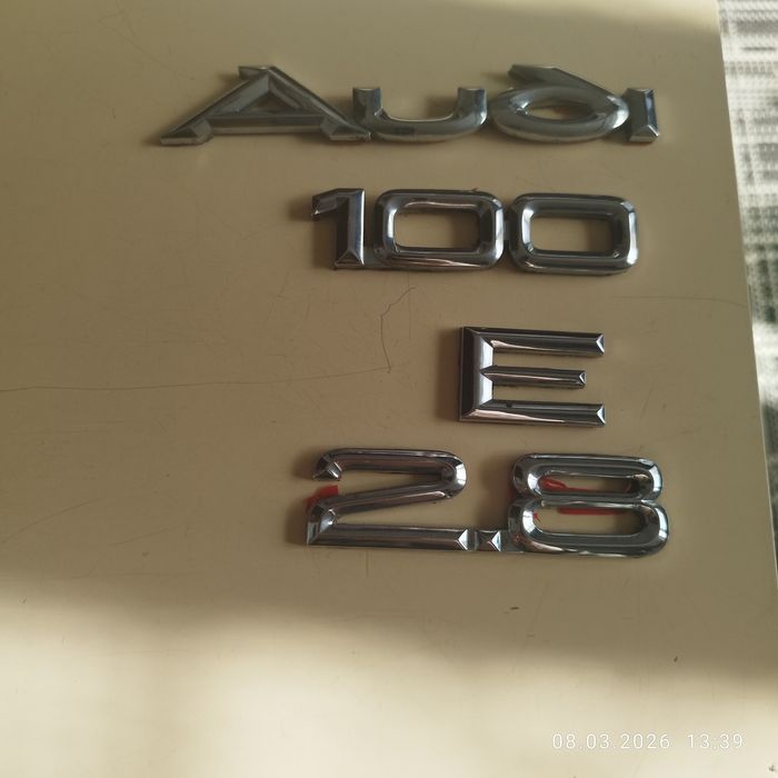 Емблеми Audi 100 кузова С4 (задній комплект): Audi, 100, 2,8, E. Це все оригінал