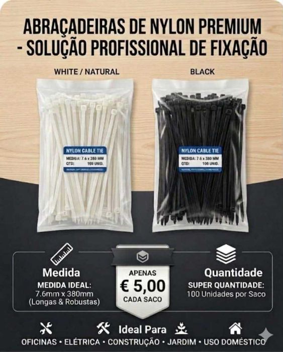 Abraçadeiras Nylon 7.6x380