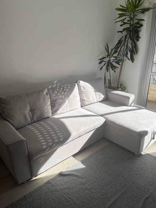 Sofá Cama chaise longue 3 Lugares com arrumação