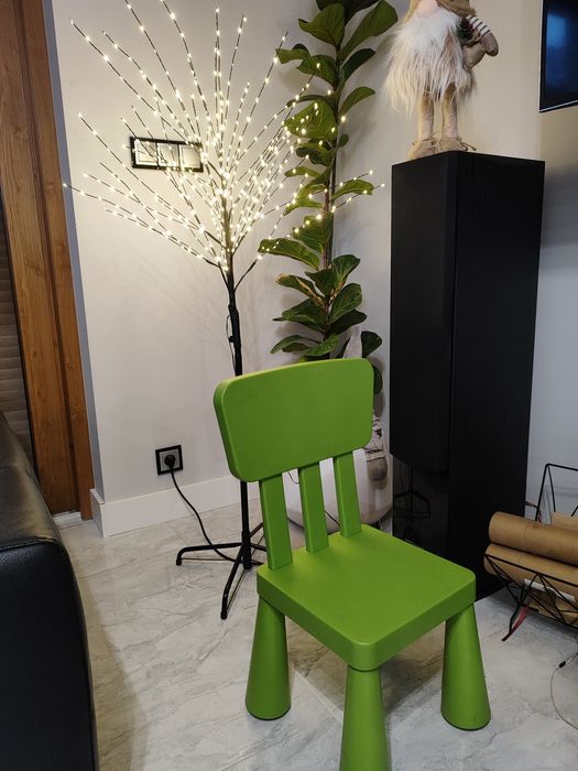 Krzesełko dziecięce Ikea mamut zielone