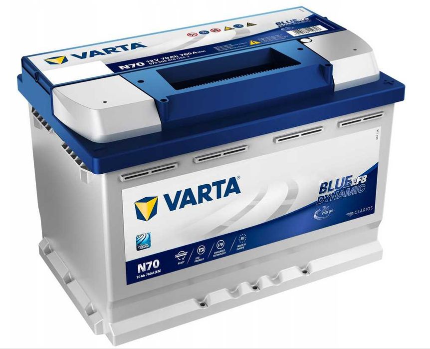 Akumulator Varta Blue Dynamic EFB 70Ah 760A Nowy Świeży