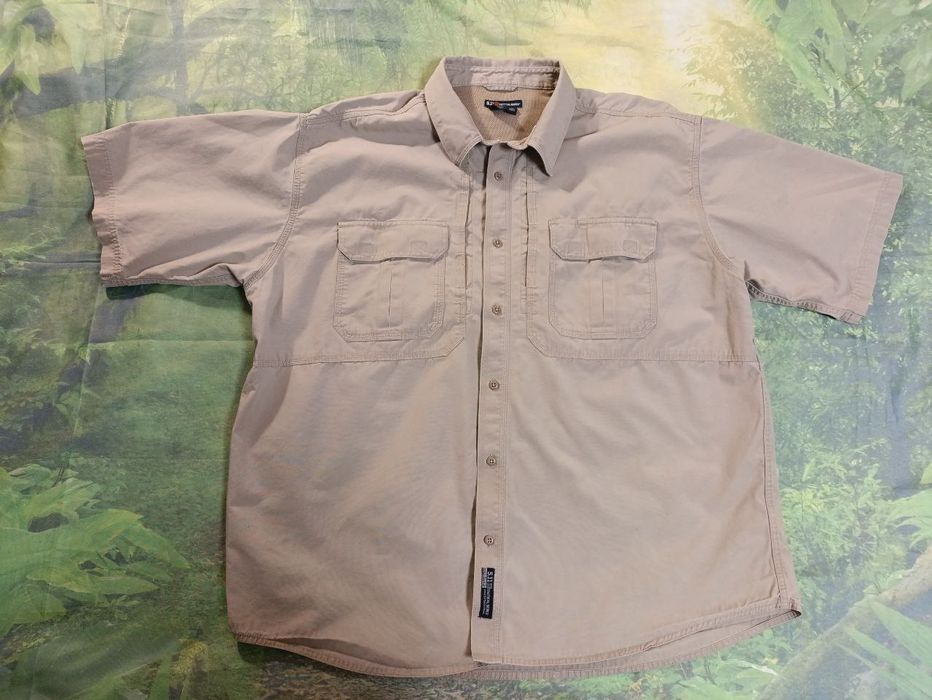 Рубашка 5.11 короткий рукав Khaki / бежевая /