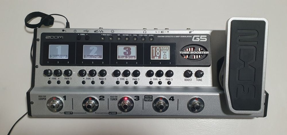 Pedaleira efeitos guitarra ZOOM G5