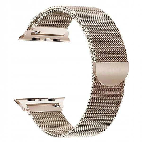 Złota bransoleta stalowa 38mm do Apple Watch - elegancki pasek