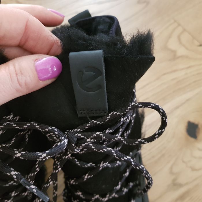 ECCO Soft 7 Tred Śniegowce Buty zimowe 37 wkł. 24,3 cm Skóra Wełna