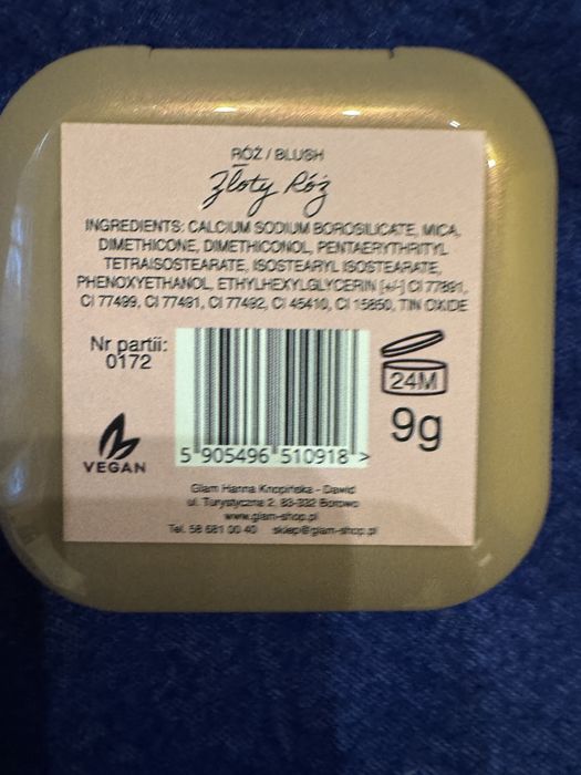 Róż glam shop raz uzyty cena ostateczna