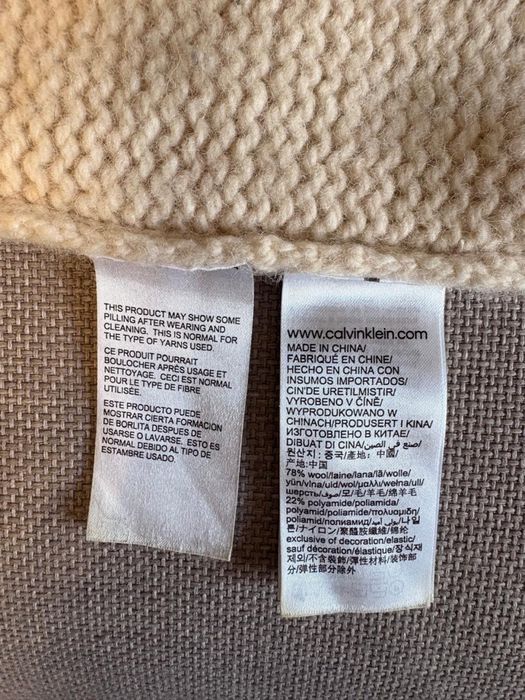 Светр Calvin Klein Jeans, Lambswool Blend, розмір M