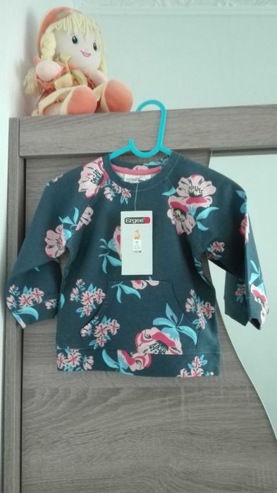 Bluzeczka bawełniana firmy Ergee roz 80 (9-12 m-cy) NOWA z metką.