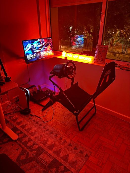 CockPit next level racing GT + volante Thrustmaster T-G ll + base