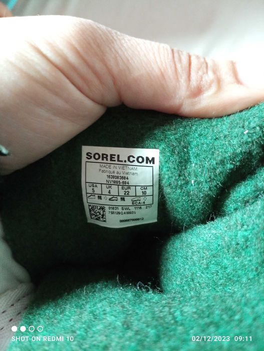 Botas sorel criança