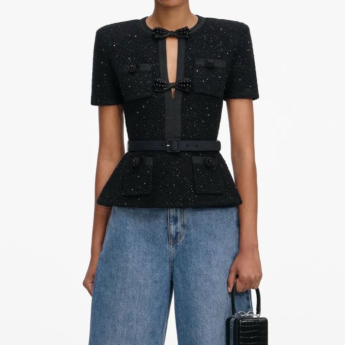 Топ кофта self-portrait (sandro)