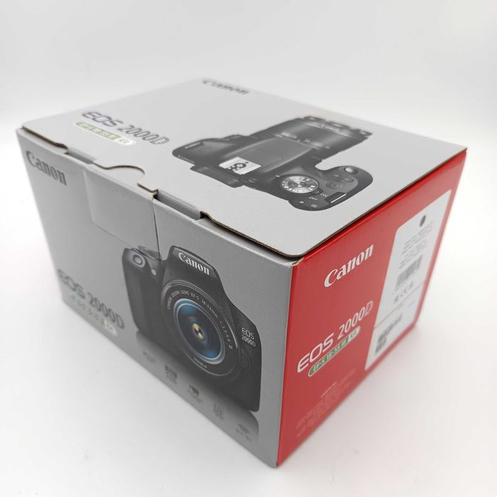 Aparat CANON EOS 2000D + Obiektyw EF-S 18-55mm Nowy ZESTAW Lustrzanka