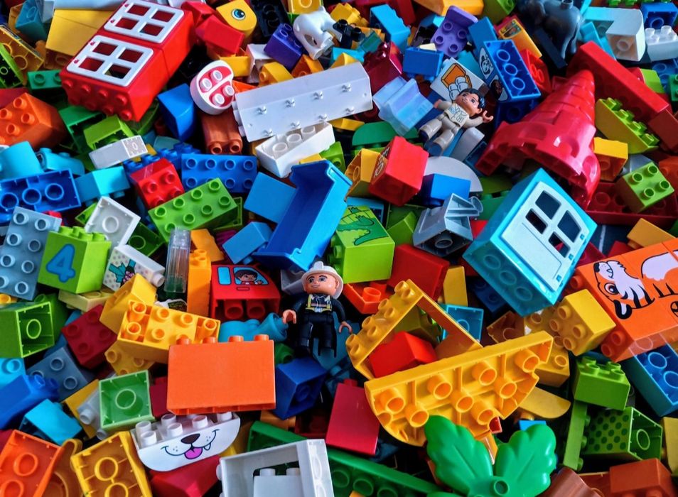 LEGO Duplo mix 1kg klocki konstrukcyjne akcesoria figurki zwierzątka