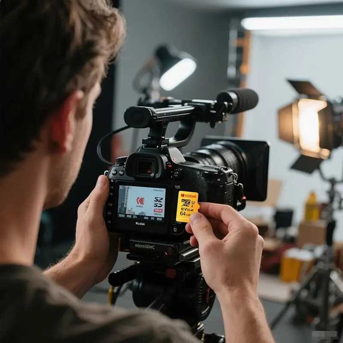 Karta pamięci 64GB Kodak microSDXC UHS-I U3 V30 A1 + adapter