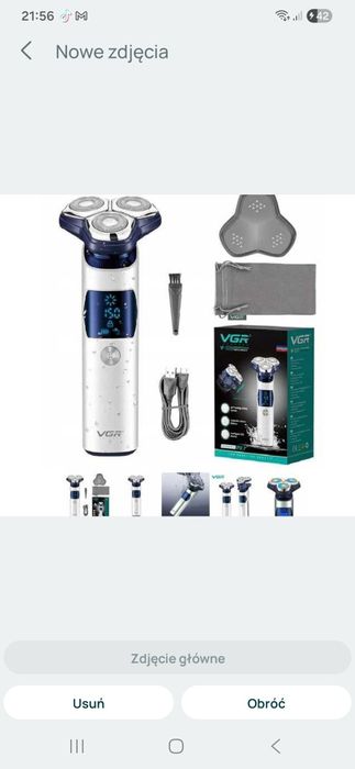 elektryczna golarka dla mężczyzn pływające ostrze 3d v-328