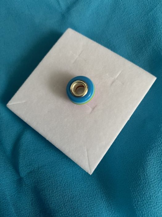 nowy metalowy charms beads przekładka na bransoletkę tęcza