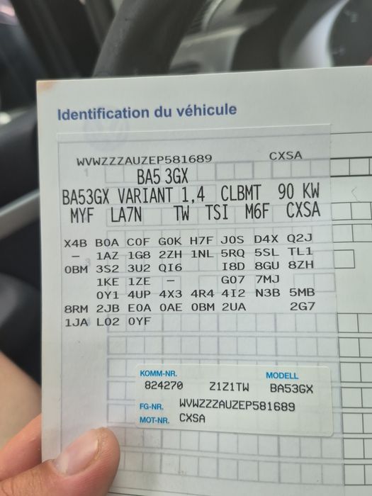 Vw golf 1.4 tsi 125km 2014r