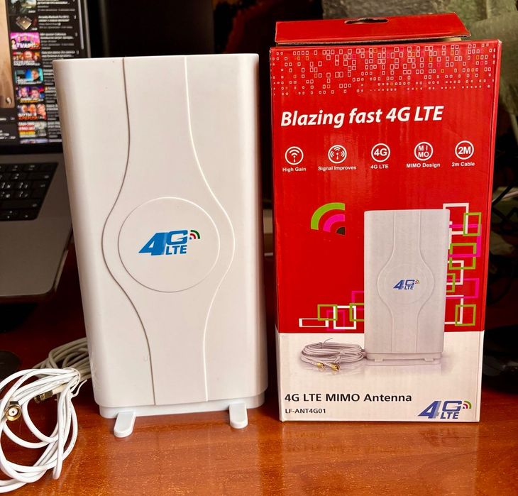 4G LTE Wi-Fi роутер B535 Pro+ c аккумулятором и Антена MiMo LF-ANT4G01