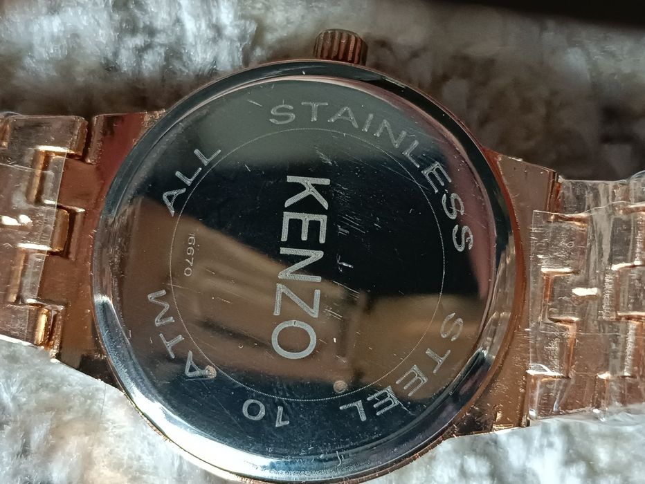 Nowy Kenzo zegarek damski różowe złoto