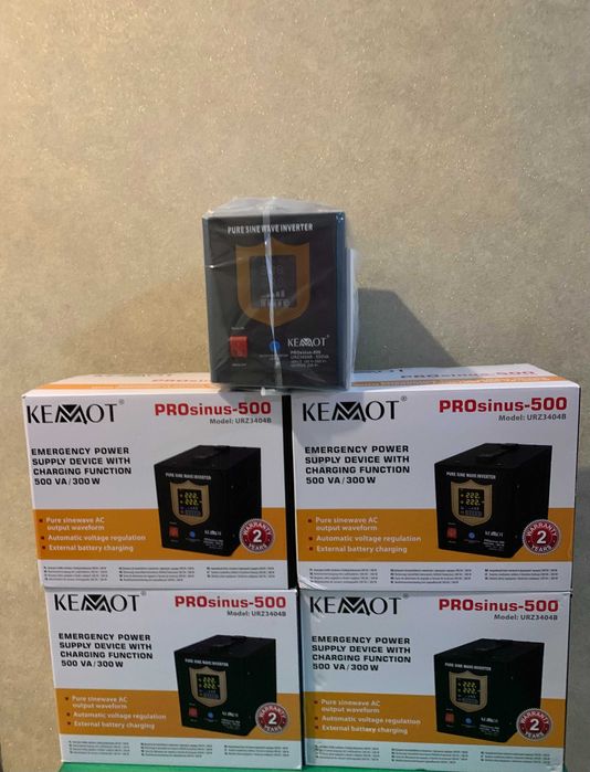 Безперебійник ДБЖ/ИБП/UPS 
KEMOT PRO sinus 500 500V - 300 W НОВИЙ