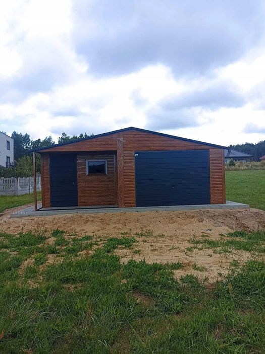 Garaz blaszany 7x8 Tanio Blaszaki Solidne Garaże blaszane Raty Wiaty